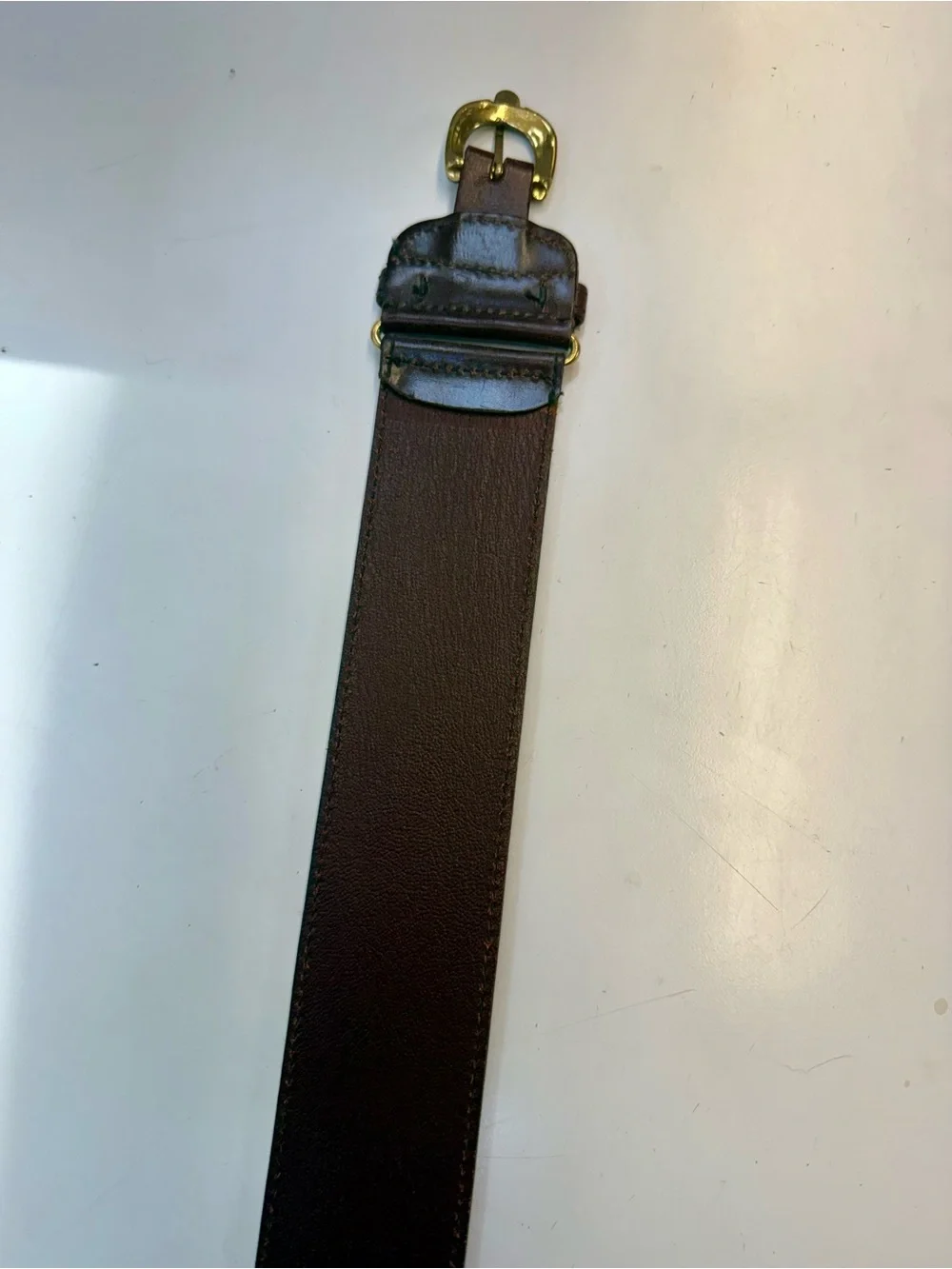 Designer Unisex Wide Leather Strap Bag Belt - Dark Burgundy.